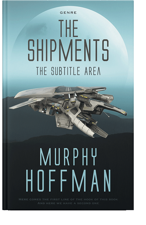 Front view of Shark #6238 - Premade Science Fiction Book Cover