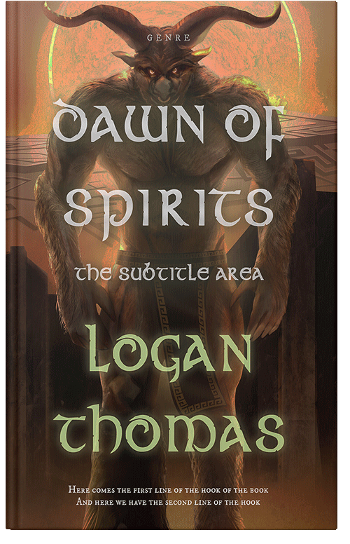 Front view of Black Marlin #6248 - Premade Fantasy Book Cover