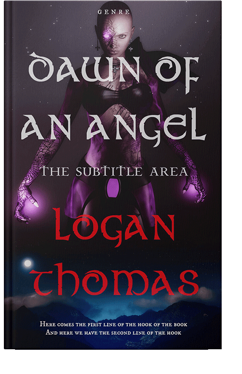 Front view of Vulcan #6251 - Premade Fantasy Book Cover