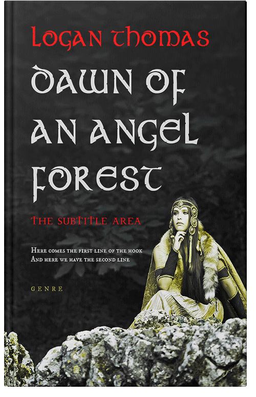 Front view of Soft Amber #6252 - Premade Fantasy Book Cover