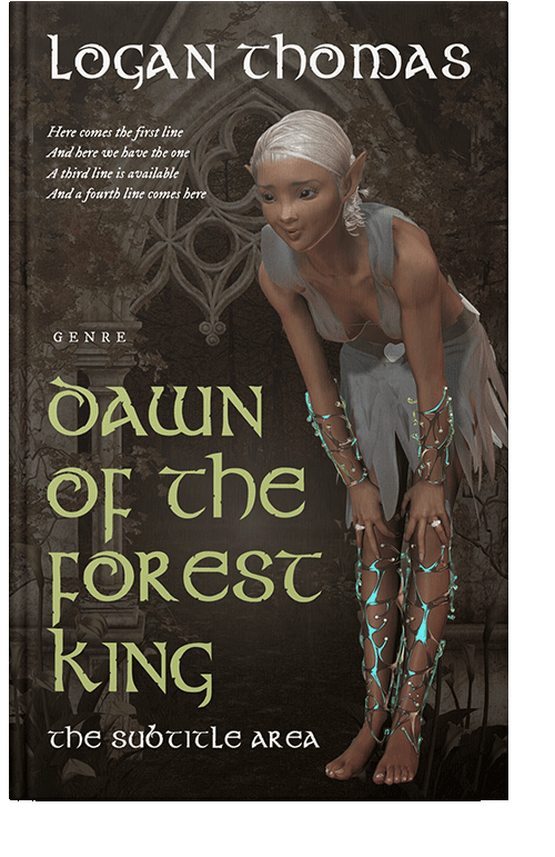 Front view of Oil #6257 - Premade Fantasy Book Cover