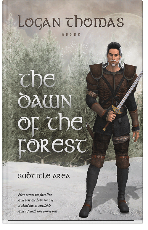 Front view of Premade Fantasy Book Cover - Cloud