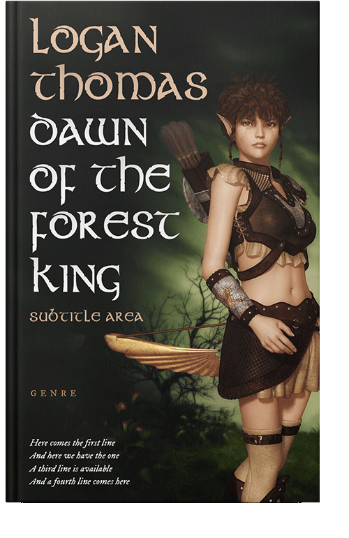 Front view of Indian Khaki #6259 - Premade Fantasy Book Cover