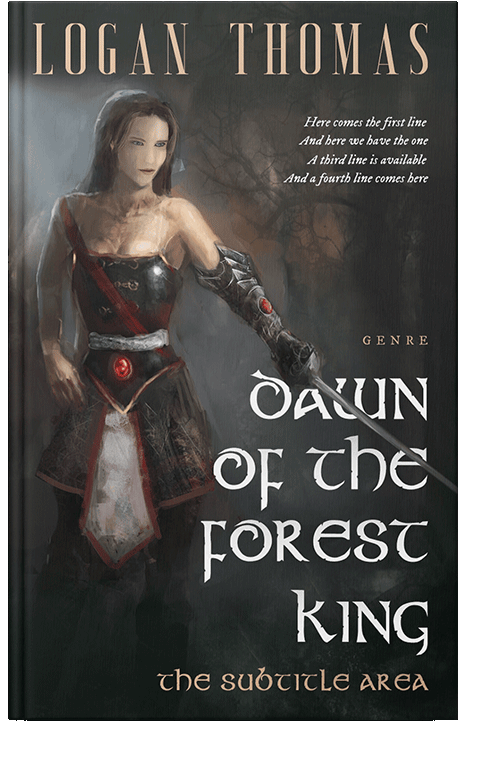 Front view of Tuatara #6261 - Premade Fantasy Book Cover