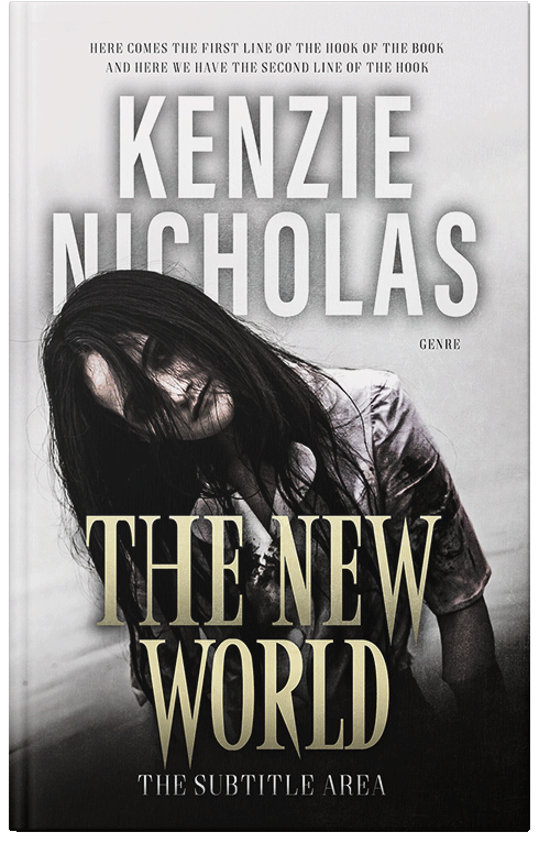 Front view of Cod Gray #6287 - Premade Horror Book Cover