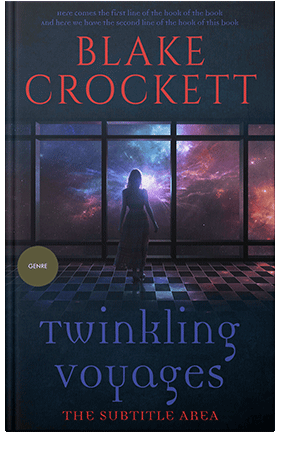 Pre Made Book Cover Ebony