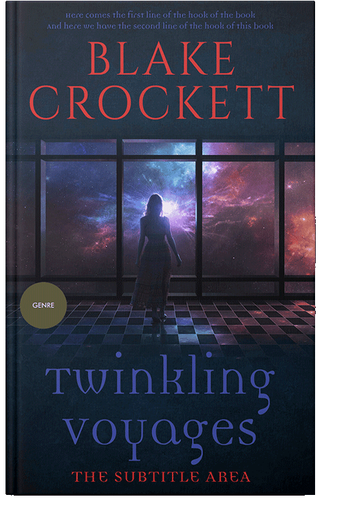 Front view of Ebony #6307 - Premade Science Fiction Book Cover | BookCoverZone