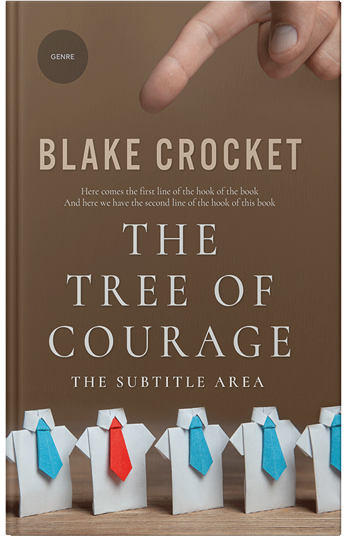 Front view of Shingle Fawn #6343 - Premade Self-Improvement & Self-Help Book Cover