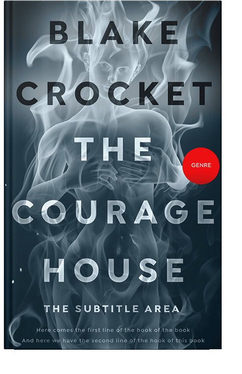 Front view of Blue Dianne #6365 - Premade Surreal Book Cover