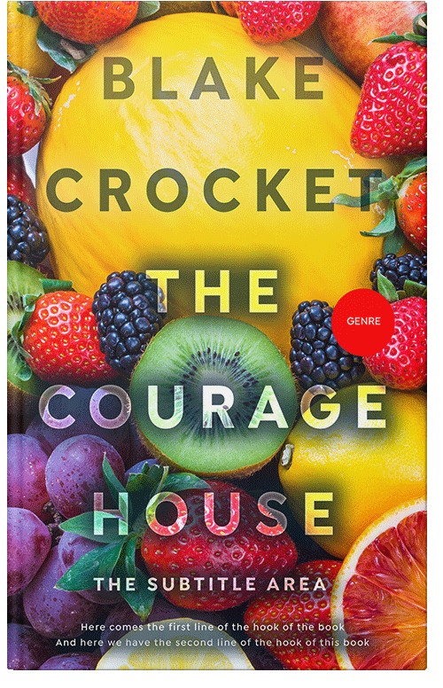 Front view of Premade Cookbooks & Food & Wine Book Cover - Outer Space