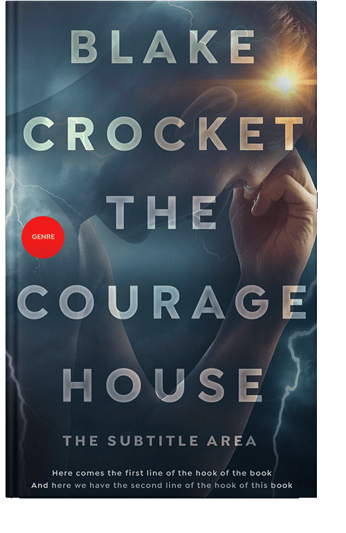 Front view of Ebony Clay #6368 - Premade Abstract Book Cover