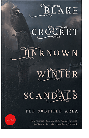 Pre Made Book Cover Ebony Clay