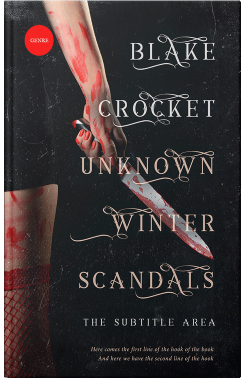 Front view of Premade Mystery & Thriller & Suspense Book Cover - Woodsmoke