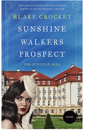 Pre Made Book Cover Cerulean Blue