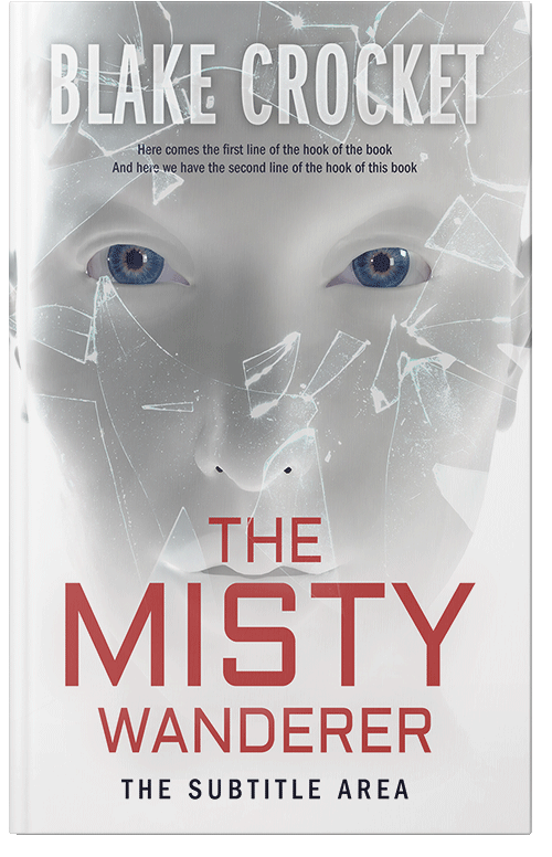 Front view of Premade Science Fiction Book Cover - Quill Gray