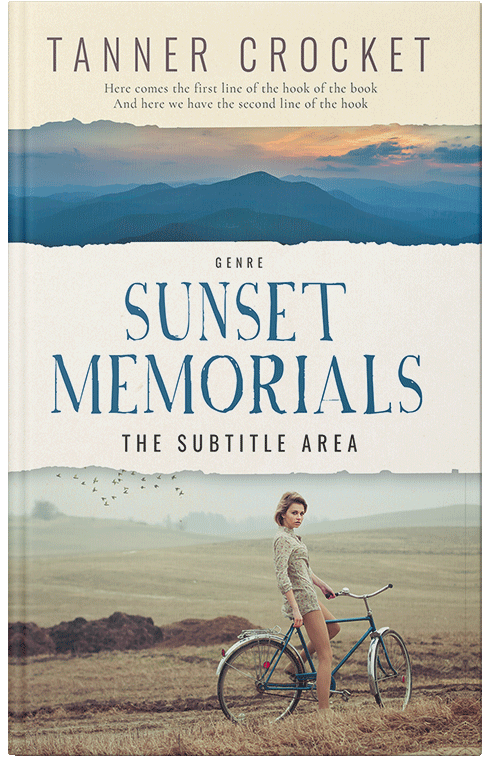 Front view of Satin Linen #6446 - Premade Romance Book Cover