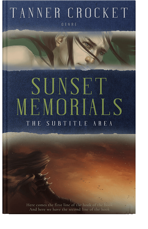 Front view of Ebony Clay #6453 - Premade Fantasy Book Cover