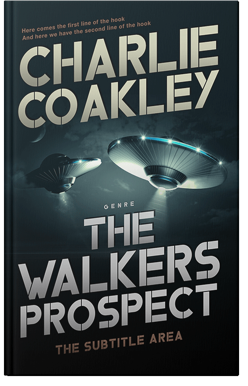 Front view of Mist Gray #6476 - Premade Science Fiction Book Cover