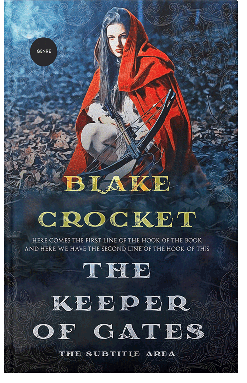 Front view of Mirage #6489 - Premade Fantasy Book Cover