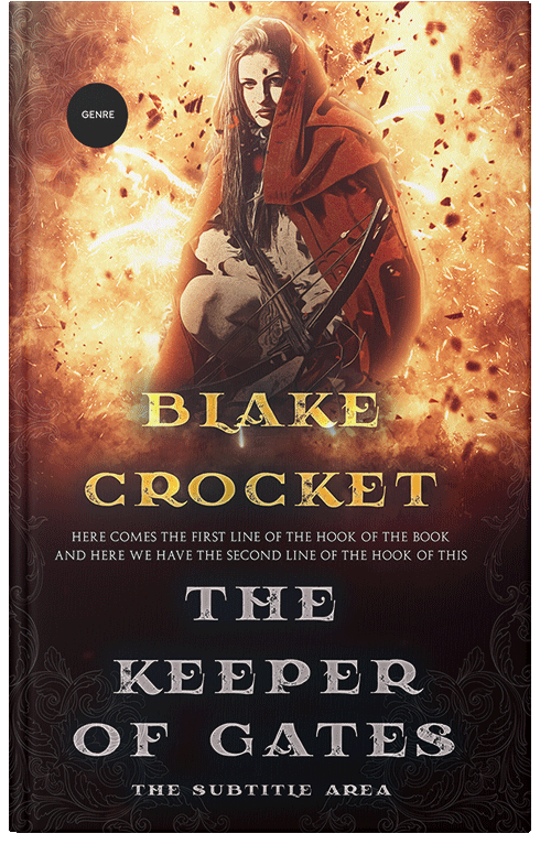 Front view of Premade Fantasy Book Cover - Tacao