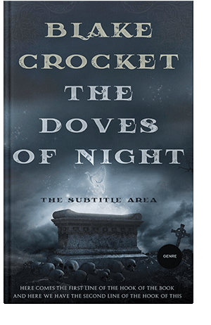 Pre Made Book Cover Ebony Clay