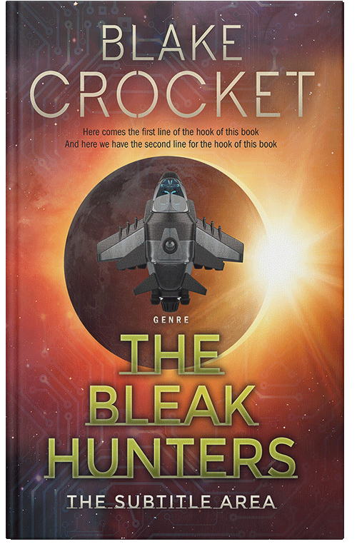 Front view of Ironstone #6504 - Premade Science Fiction Book Cover