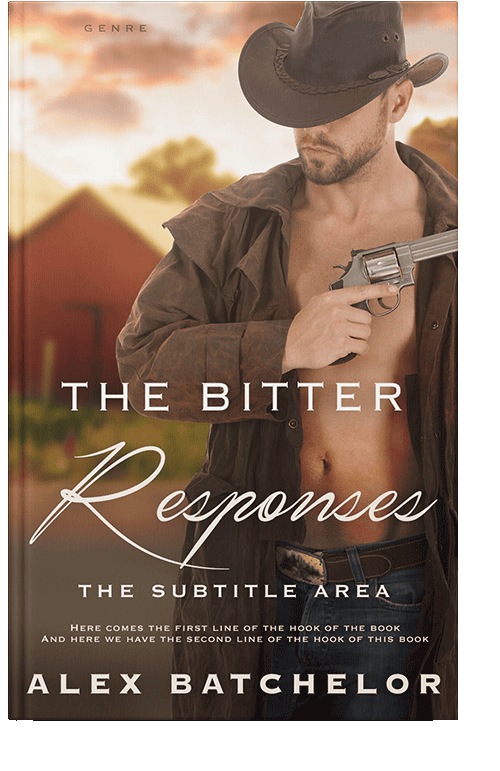 Front view of Saddle #6520 - Premade Romance Book Cover