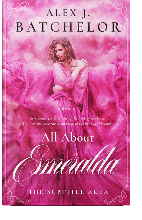 Front view of Cerise #6532 - Premade Fantasy Book Cover