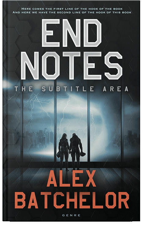 Front view of Silver Rust #6549 - Premade Science Fiction Book Cover