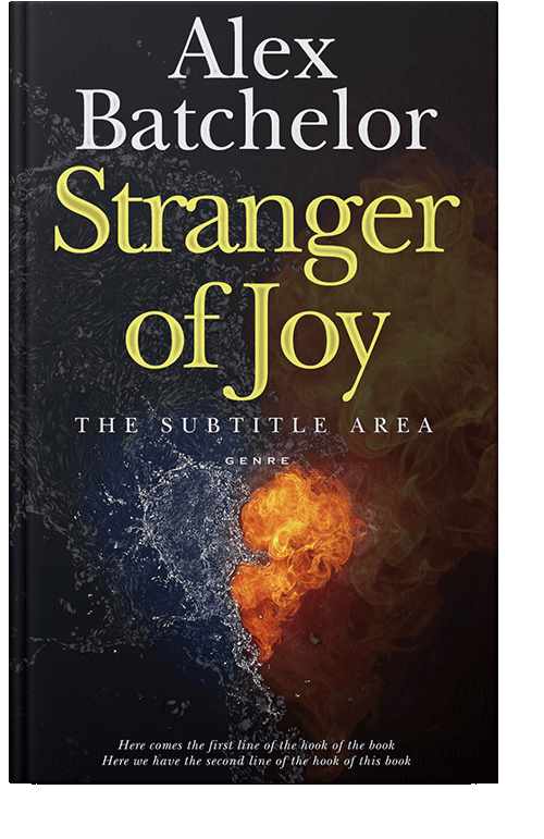 Front view of Gondola #6565 - Premade Poetry Book Cover