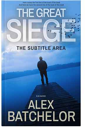 Pre Made Book Cover Periwinkle Gray