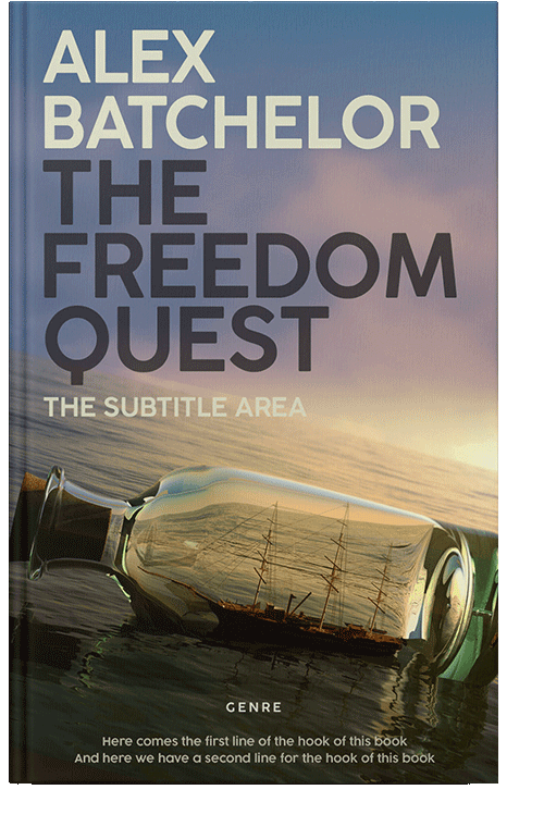 Front view of Mako #6598 - Premade Travel Book Cover | BookCoverZone