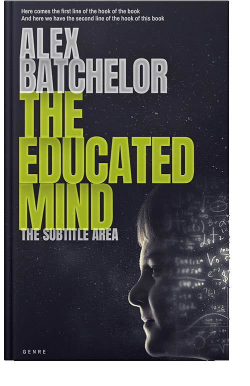 Front view of Sushi #6601 - Premade Education Book Cover