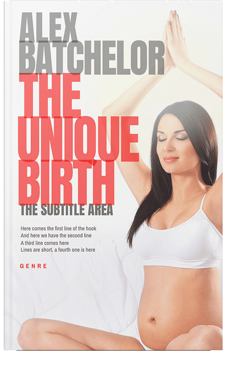 Front view of Persian Red #6604 - Premade Health & Mind & Body Book Cover