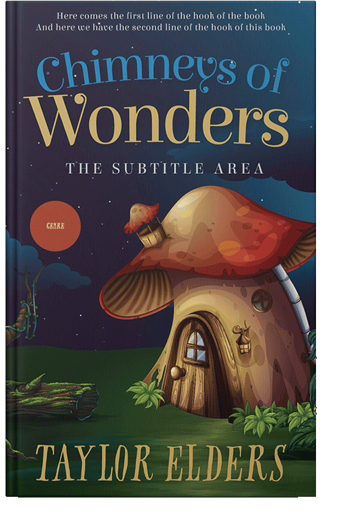 Front view of Shark #6615 - Premade Fantasy Book Cover