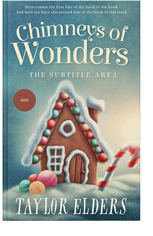 Pre Made Book Cover Smalt Blue