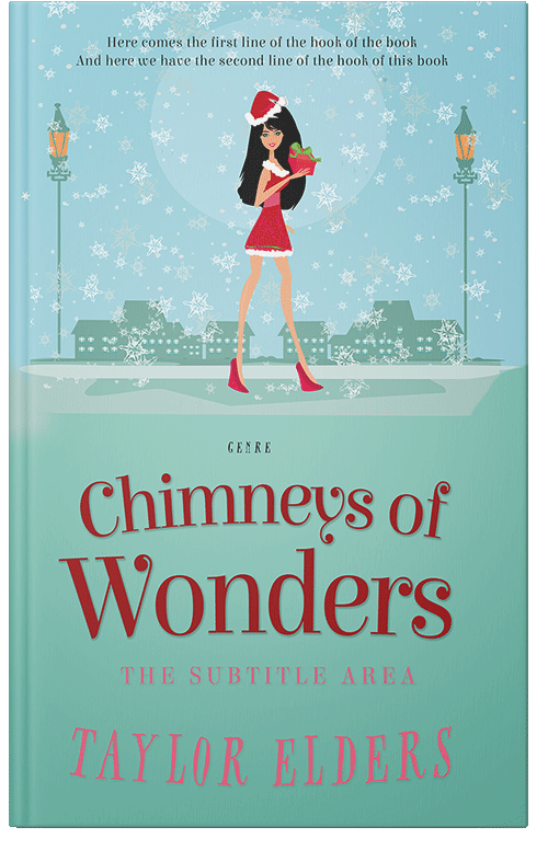 Front view of Premade Abstract Book Cover - Sinbad