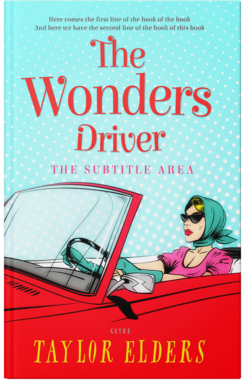 Front view of Premade Romance Book Cover - Red Ribbon