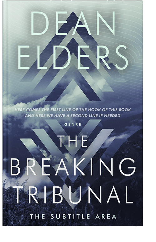 Front view of Pickled Bluewood #6651 - Premade Abstract Book Cover