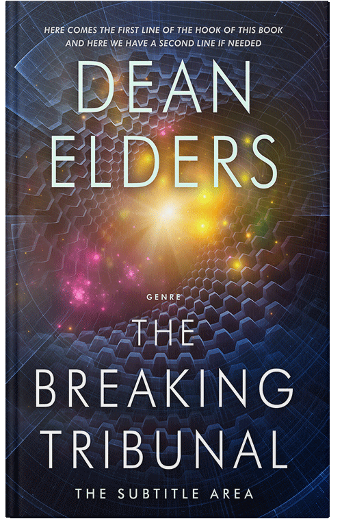 Front view of Steel Gray #6652 - Premade Science Fiction Book Cover