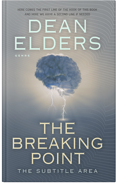 Front view of Oslo Gray #6655 - Premade Abstract Book Cover