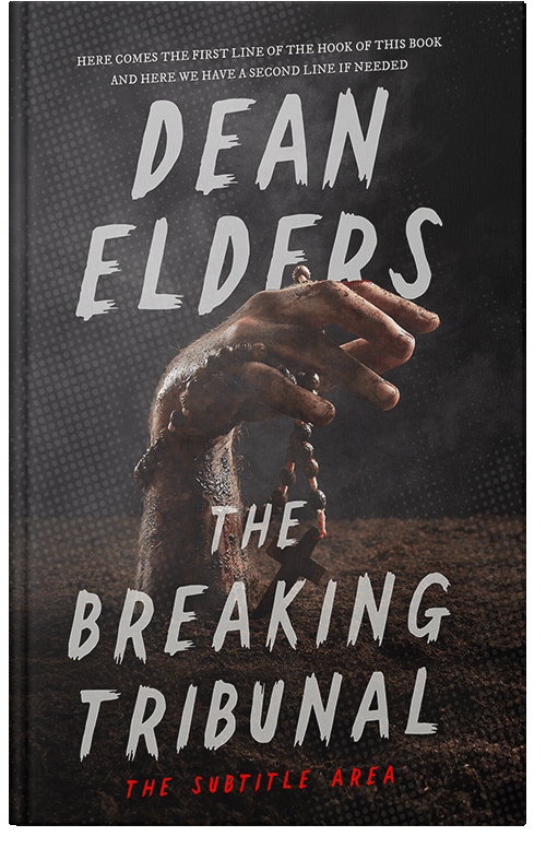 Front view of Premade Horror Book Cover - Dune