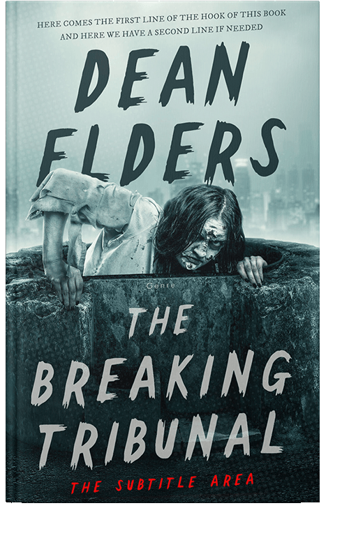 Front view of Gable Green #6672 - Premade Horror Book Cover