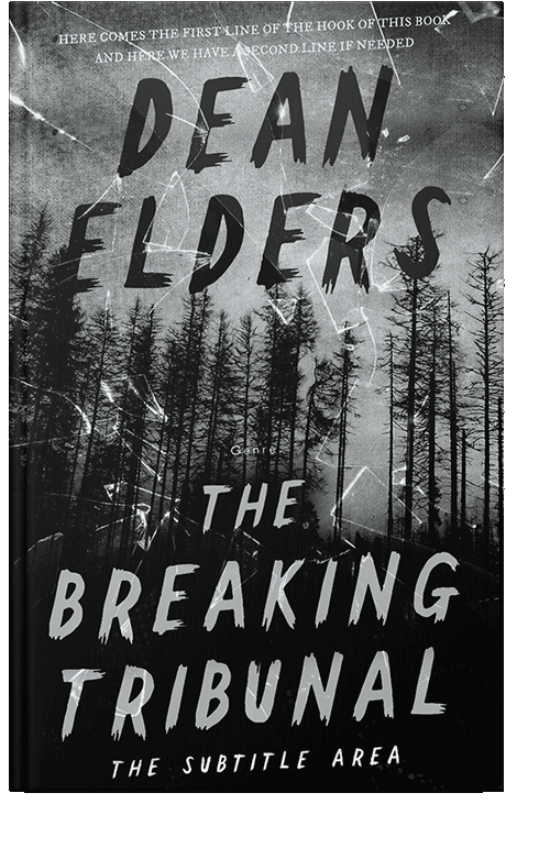 Front view of Silver Sand #6674 - Premade Horror Book Cover