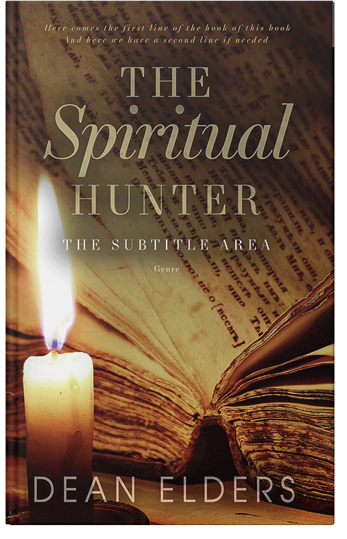 Front view of Premade Religion & Spirituality Book Cover - Brown Derby