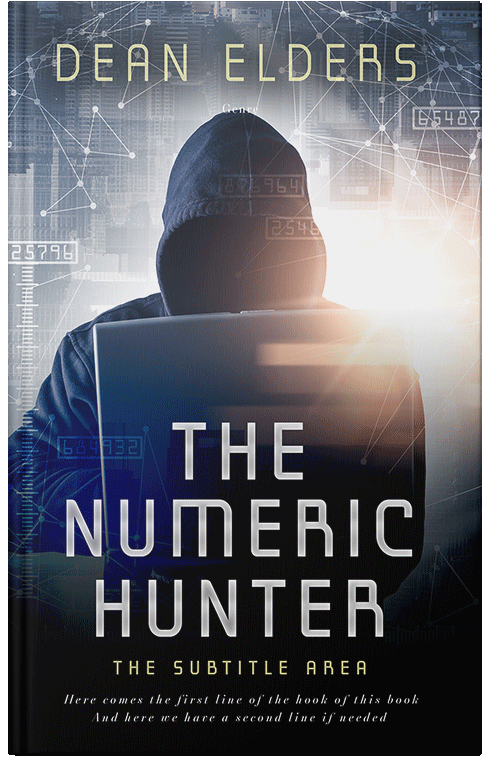 Front view of Premade Mystery & Thriller & Suspense Book Cover - Silver Rust