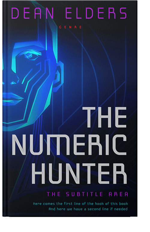 Front view of Black Pearl #6699 - Premade Science Fiction Book Cover