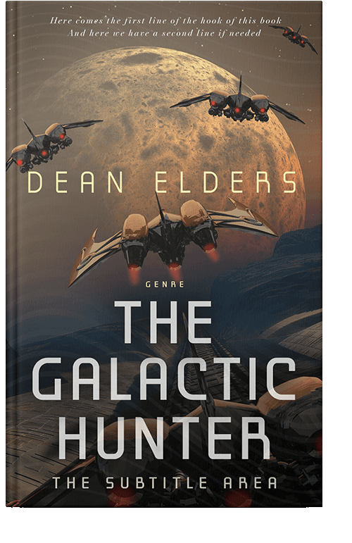 Front view of Merlin #6702 - Premade Science Fiction Book Cover