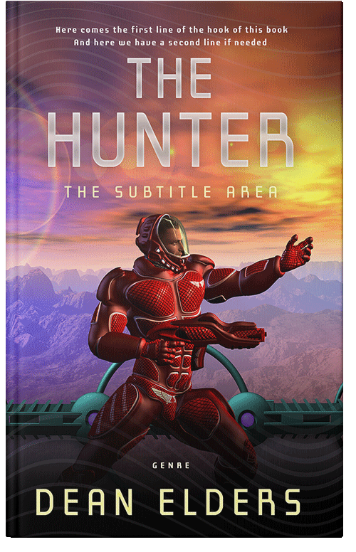 Front view of Copper Rust #6708 - Premade Science Fiction Book Cover