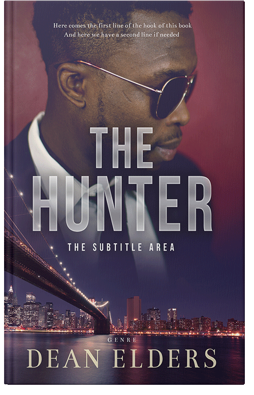 Front view of Premade Mystery & Thriller & Suspense Book Cover - Blackcurrant